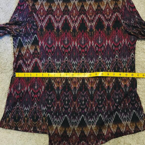 Canadian Clientele Retro Psychedelic Knit Wrap Over Top - Picture 12 of 15